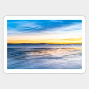 Colorful fun evoking coastal morning light intriguing impressionist style image Sticker